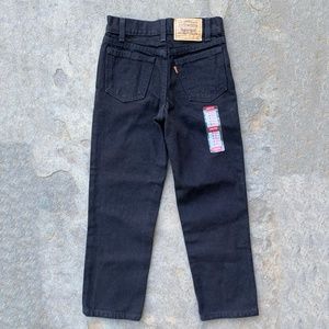 Deadstock BNWT Vintage 1990's Levi's 550 Black Jeans Boys